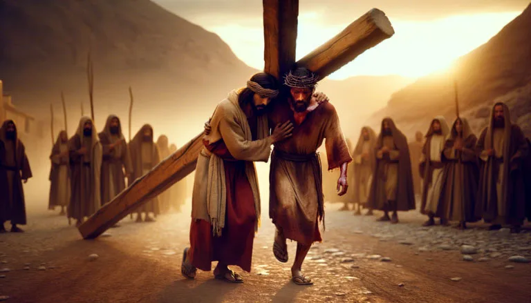 viagem de jesus à cruz
